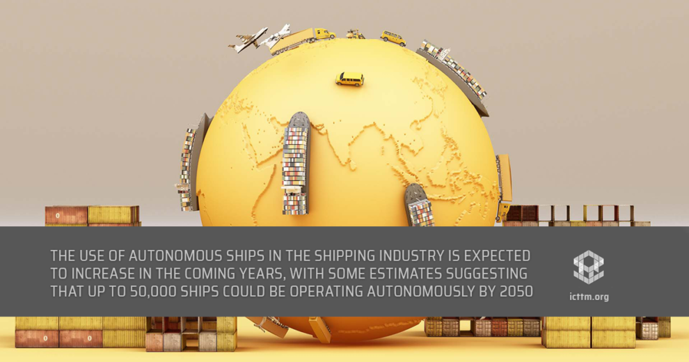 Global shipping with autonomous cargo ships and containers by 2050 - Supply Chain Transparency