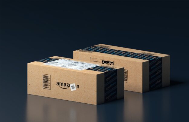 Case Study: The Supply Chain Success Story of Amazon Two Amazon Prime packages ready for shipping. Illustrates Amazon's supply chain efficiency. - Supply Chain Transparency