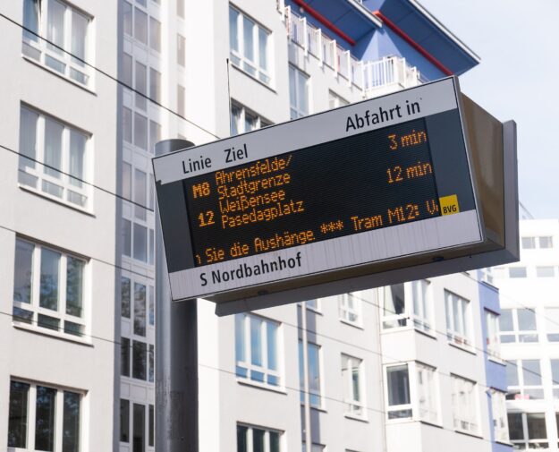 Understanding the Impact of Globalization on Supply Chains Berlin public transit electronic sign showing departure times and destinations, including S Nordbahnhof. - Supply Chain Transparency