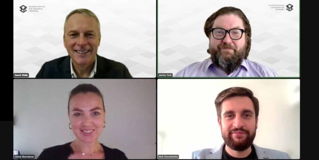 1International-Centre-for-Trade-Transparency-Monitoring-and-Ukrainian-Business-Council-Dubai-Northern-E Representatives from the International Centre for Trade Transparency & Monitoring and the Birmingham Enterprise Community in a video conference. - Supply Chain Transparency