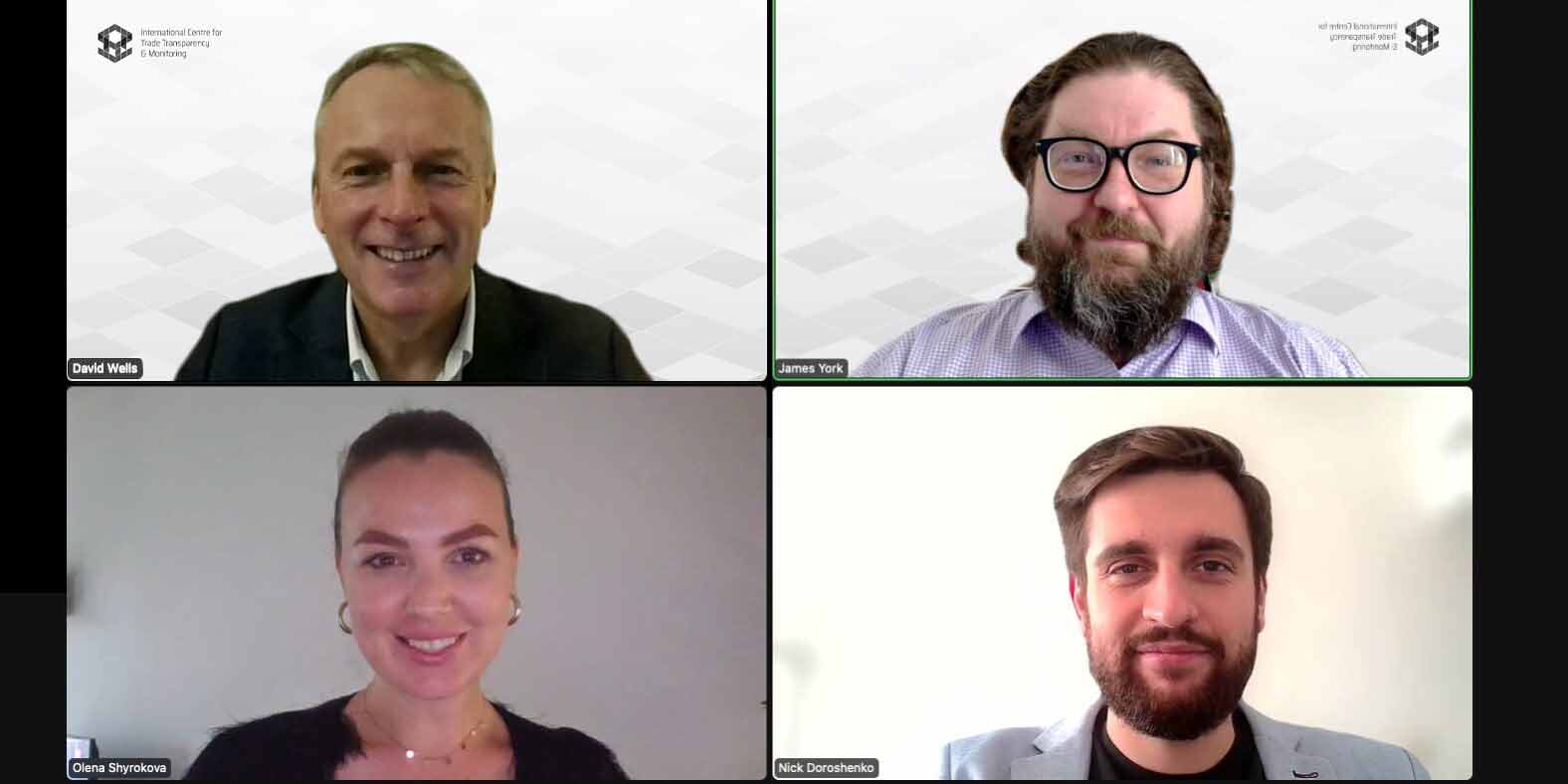 Representatives from the International Centre for Trade Transparency & Monitoring and the Birmingham Enterprise Community in a video conference. - Supply Chain Transparency