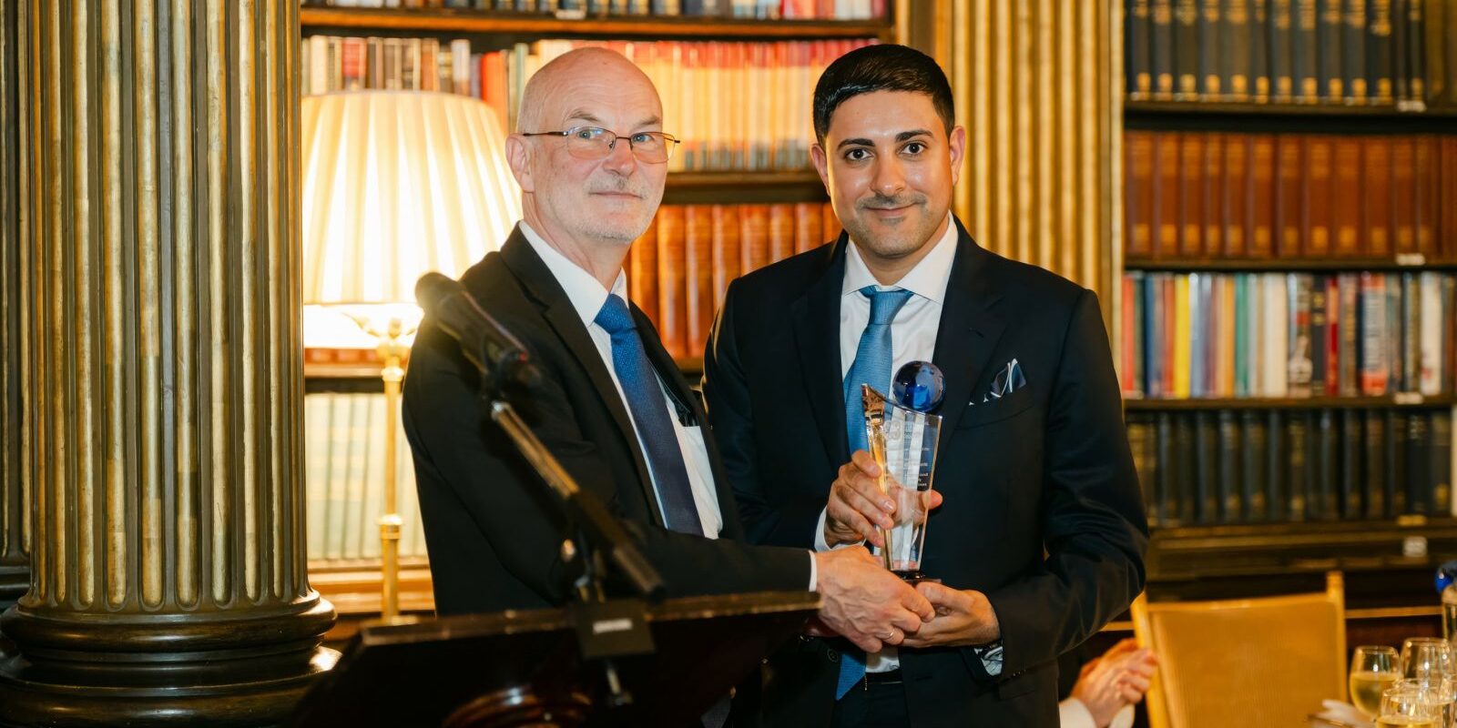Interconnected Economies Celebrated at Pall Mall Gala Dr. Al Mehairbi was honored with two prestigious awards, presented by H.E. Sven Jurgenson